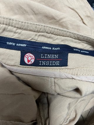 Gonna Armani Beige Lino Taglia L