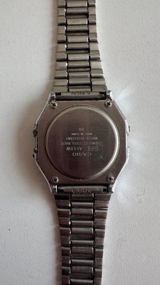 Reloj Casio Alarm Chrono Plata Digital