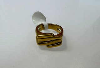 Anillo acero mujer  entrelazados t 20