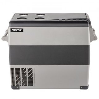 Frigorifero da Auto 55L Compressore Mini Congelatore Portatile per Auto, Veicoli, Camion, RV, Barche - Mini Raffreddatore Elettrico per Guida, Viaggi, Pesca, Uso Domestico ed Esterno