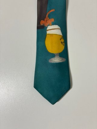 Corbata con cerveza 100% seda