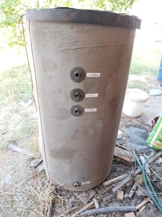 Acumulador doble serpentín 200l. Hierro