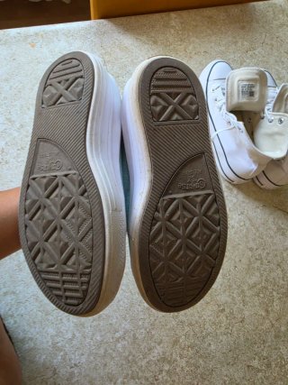 Converse Botas Altas Color Teal y Blanco