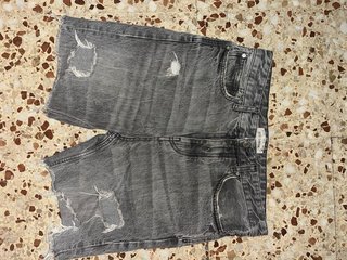 Pull&Bear Pantalón Roto Gris