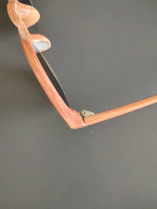 Occhiali da sole rotondi effetto legno
