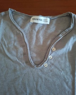 T-shirt Brownie cinzenta M
