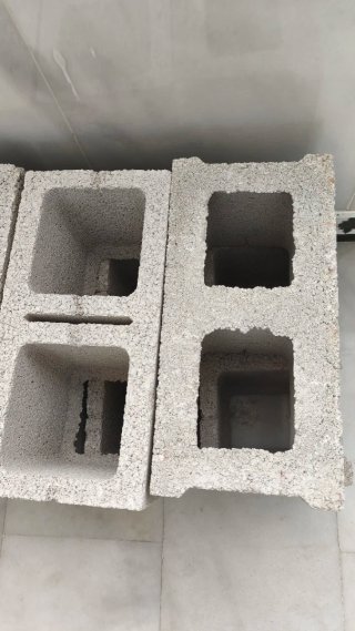 31 Bloques Hormigón Liso Gris 39x19
