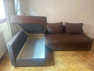 Sofá Cama Chaise Longue Ikea con Arcón