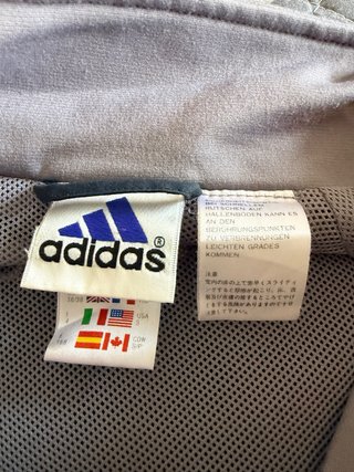 Chaqueta Adidas Vintage Gris y Verde
