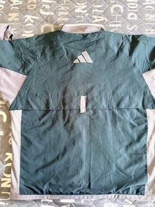 Chaqueta Adidas Vintage Gris y Verde