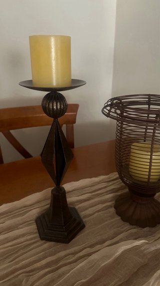 Juego de 3 Candelabros Forja