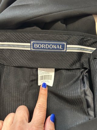 Pantalón de vestir negro hombre XXL Bordonal