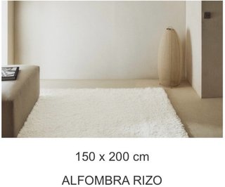 Elegante Alfombra Zara Home Rizo Beige Nueva
