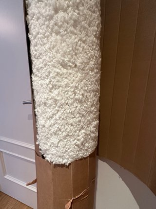 Elegante Alfombra Zara Home Rizo Beige Nueva
