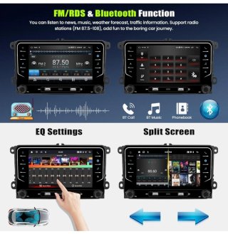 Pantalla Doble Din VW, Skoda, Seat Android