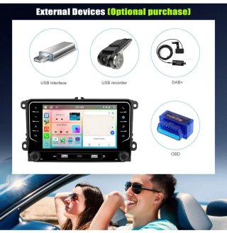 Pantalla Doble Din VW, Skoda, Seat Android
