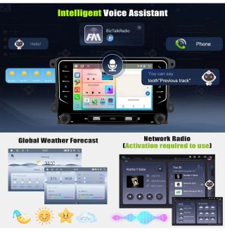 Pantalla Doble Din VW, Skoda, Seat Android