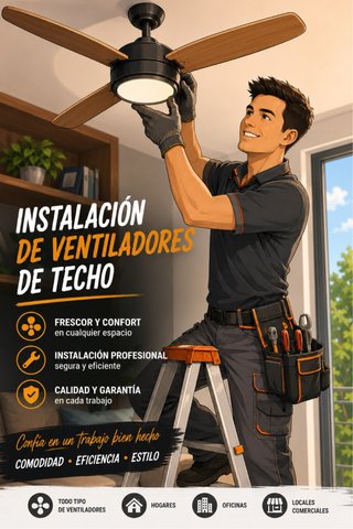 INSTALADOR VENTILADORES DE TECHO
