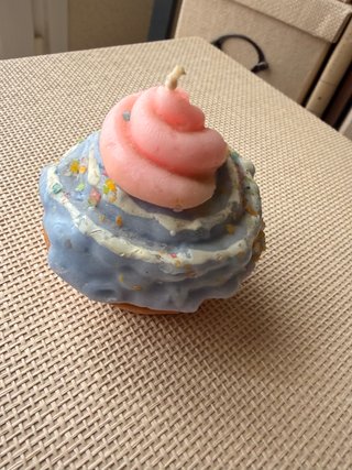 Vela cupcake decorativa