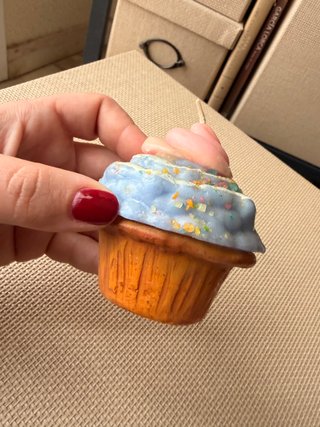Vela cupcake decorativa