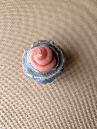 Vela cupcake decorativa