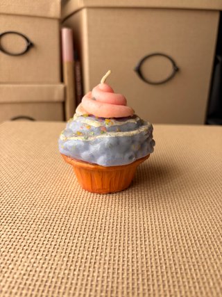 Vela cupcake decorativa