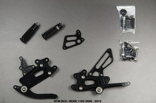 Estriberas retrasadas KTM RC8 / RC8R 2008 - 2015