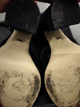 Scarpe eleganti nere scamosciate