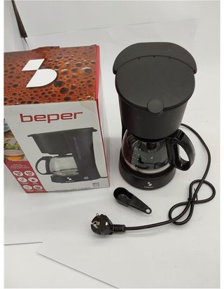 BEPER Cafetera Americana BEPER BC.060 Color Negro - 6 Tazas - de Goteo