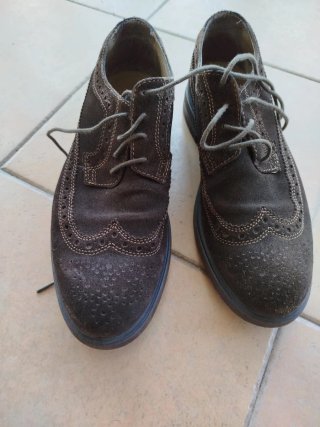 Zapatos de ante marrones Talla 44