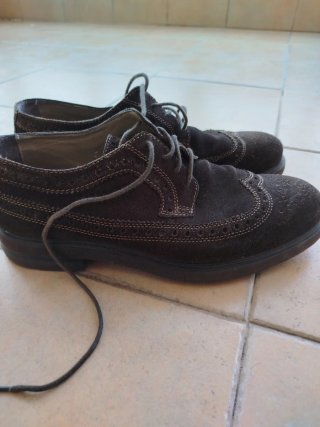 Zapatos de ante marrones Talla 44
