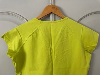 Camiseta verde lima manga corta Talla XL