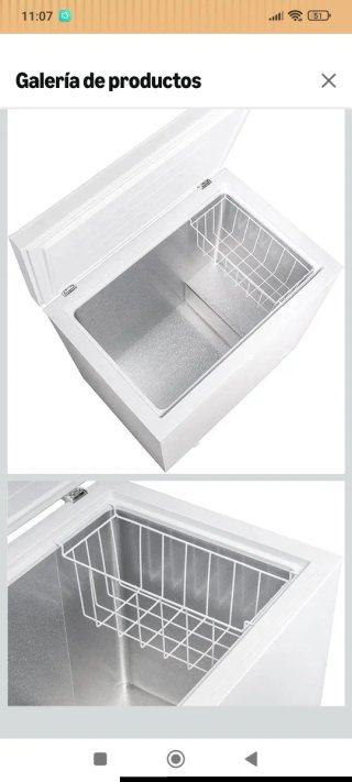 Congelador horizontal blanco 100 litros