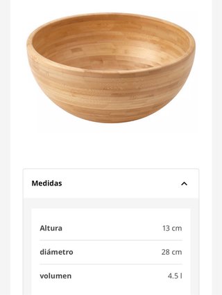 Lote 2 Bols/ensaladera de  Bambú A ESTRENAR