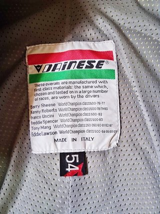 Mono de moto Dainese 2 piezas Talla 54