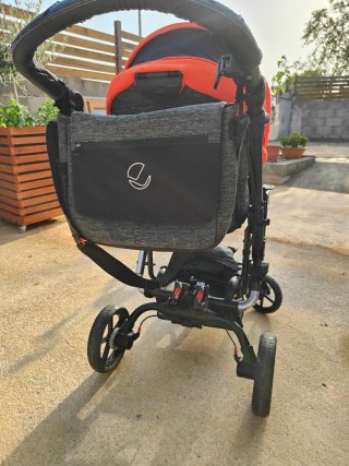 Carrito Bebé Jane 3 en 1 Rojo/Gris
