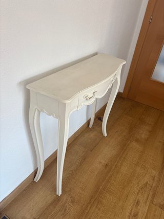 Mueble de entrada madera blanca