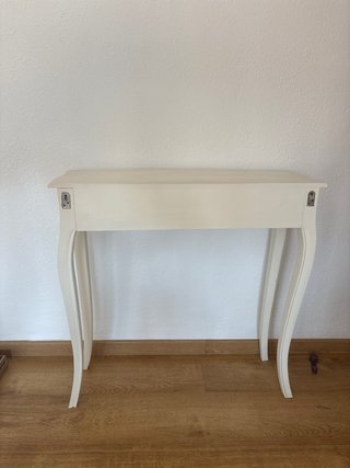 Mueble de entrada madera blanca