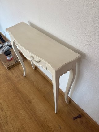 Mueble de entrada madera blanca