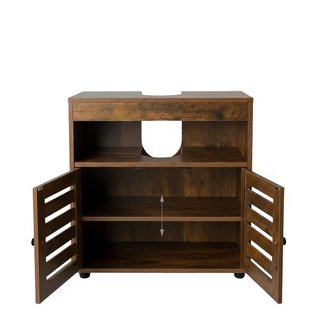 Mobiletto Sottolavello Legno Marrone 60x63x30