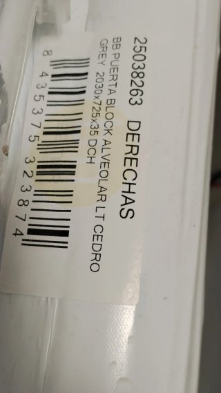 Puerta Vinilo Gris Nueva