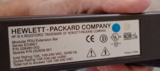barra de extensión modular PDU de la marca Hewlet