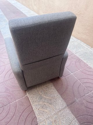 Sillón gris de tela (2 unidades)