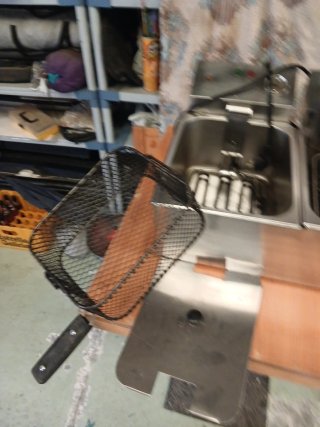 Freidora industrial doble acero inox