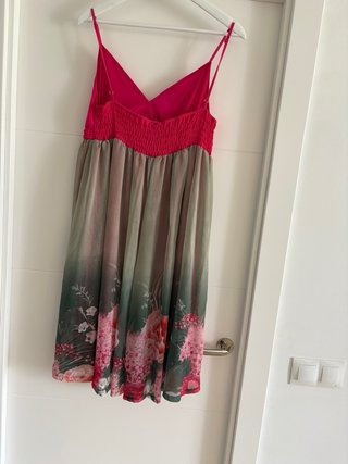 Vestido Uttam London floral fucsia Talla XL