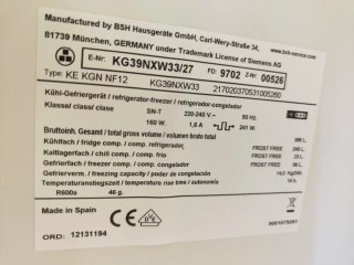 Frigorífico Combi Siemens Blanco