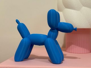 Figura Perro Globo Azul Decorativa
