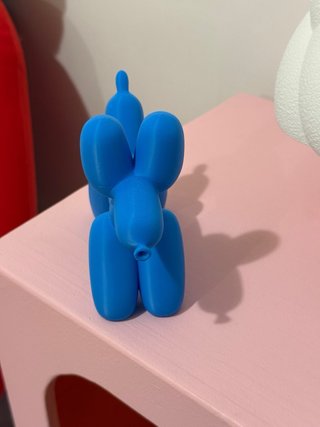 Figura Perro Globo Azul Decorativa