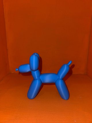 Figura Perro Globo Azul Decorativa