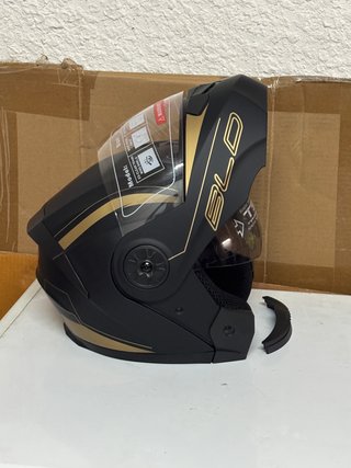 Casco Moto Modular Integral Nuevo Negro/Oro